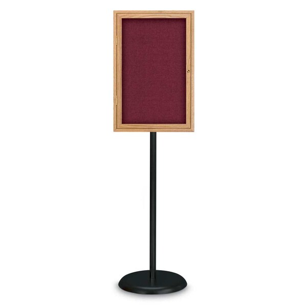 United Visual Products Corkboard, Double Door, Radius Frame, 60x36", Satin/Pearl UV7004-SATIN-PEARL - main